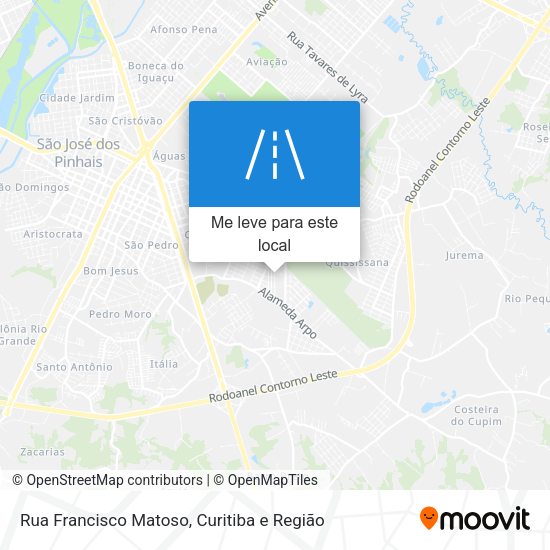 Rua Francisco Matoso mapa