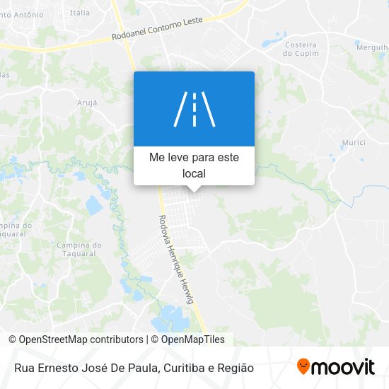 Rua Ernesto José De Paula mapa