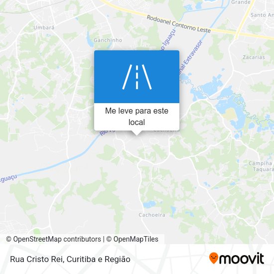 Rua Cristo Rei mapa
