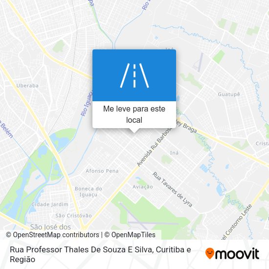 Rua Professor Thales De Souza E Silva mapa