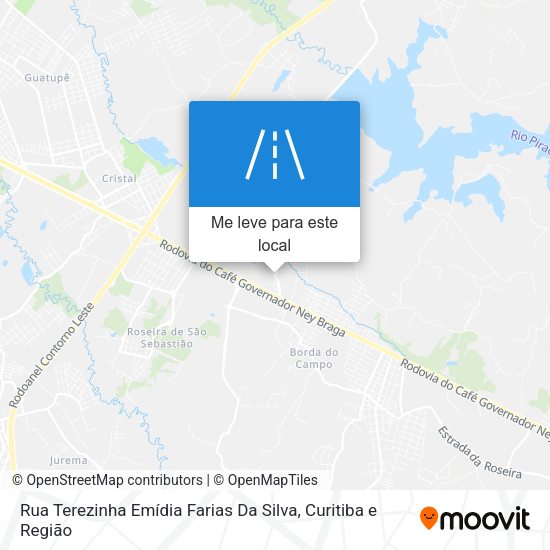 Rua Terezinha Emídia Farias Da Silva mapa