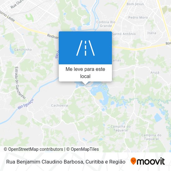 Rua Benjamim Claudino Barbosa mapa
