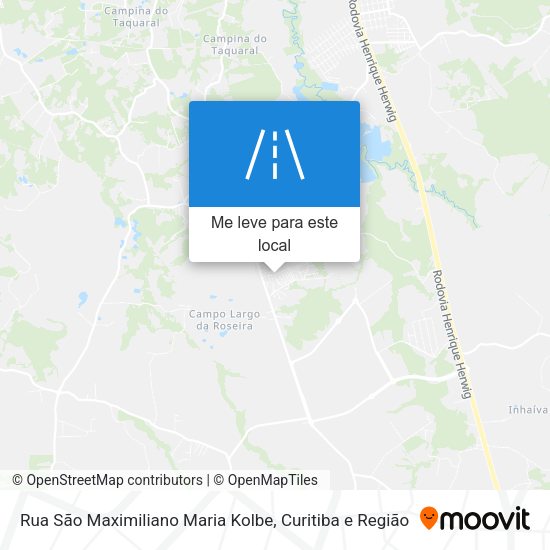 Rua São Maximiliano Maria Kolbe mapa