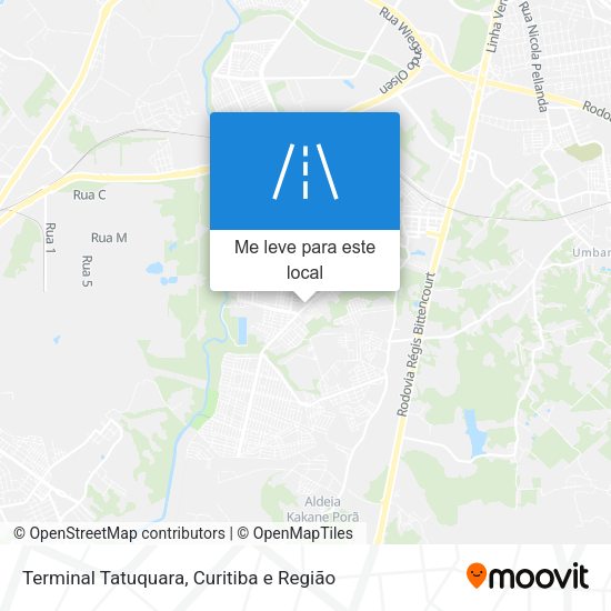 Terminal Tatuquara mapa