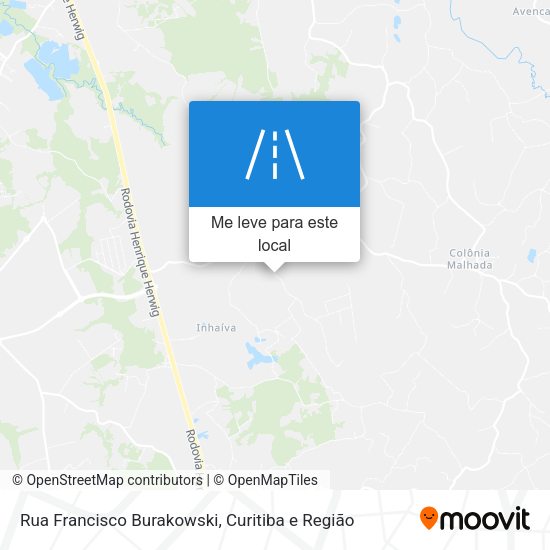 Rua Francisco Burakowski mapa