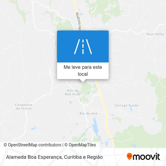 Alameda Boa Esperança mapa