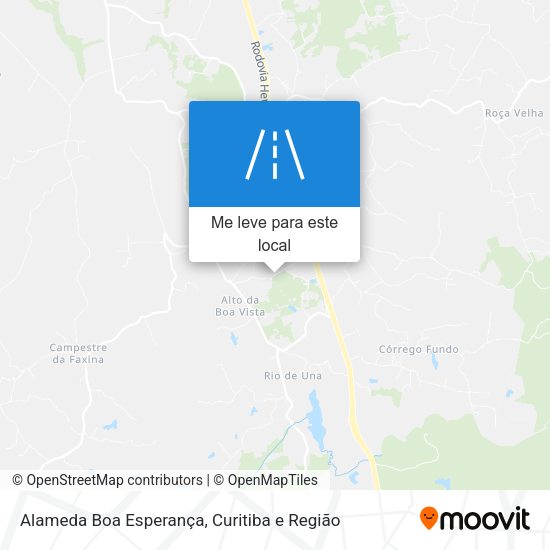 Alameda Boa Esperança mapa