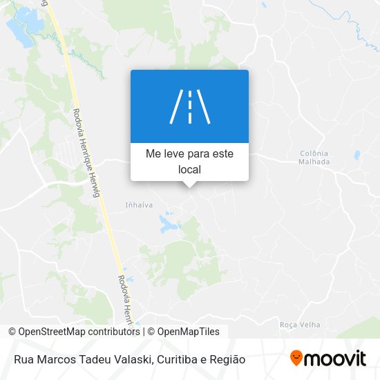 Rua Marcos Tadeu Valaski mapa