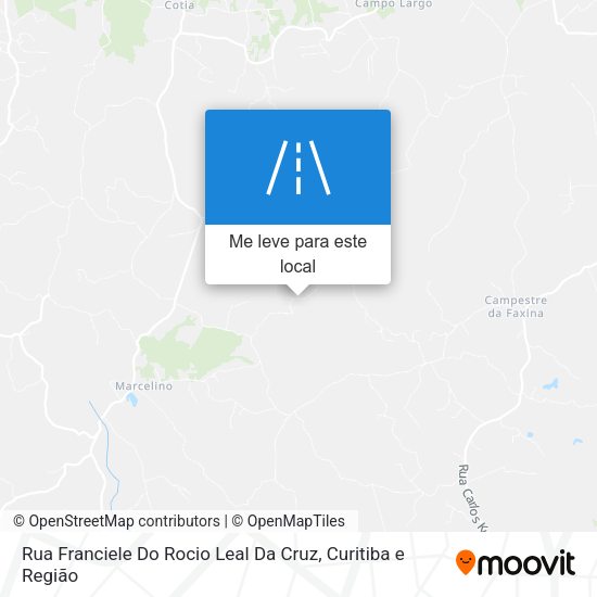 Rua Franciele Do Rocio Leal Da Cruz mapa