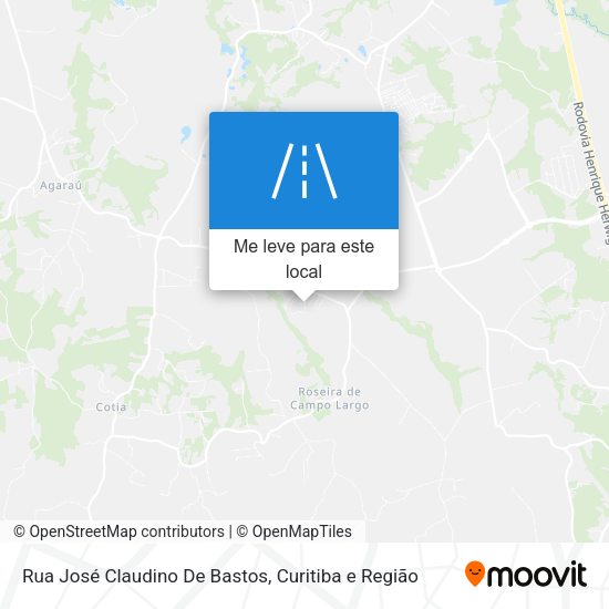 Rua José Claudino De Bastos mapa