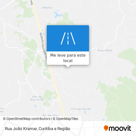 Rua João Kramar mapa