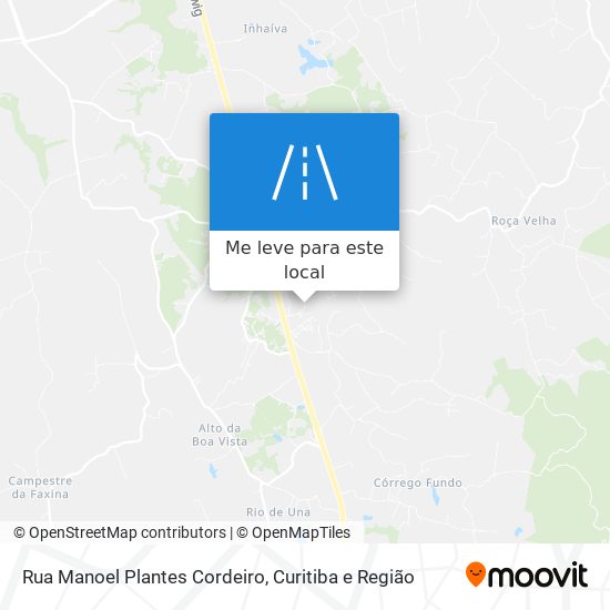 Rua Manoel Plantes Cordeiro mapa