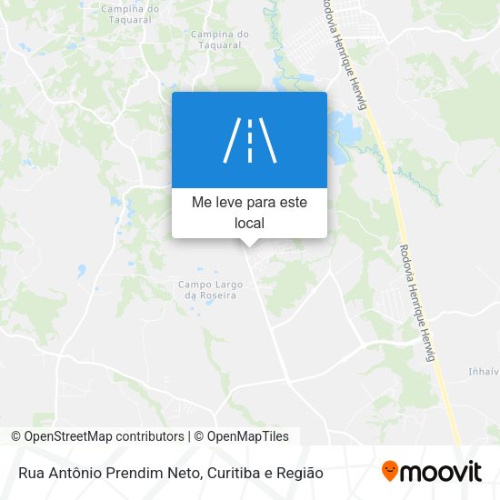 Rua Antônio Prendim Neto mapa