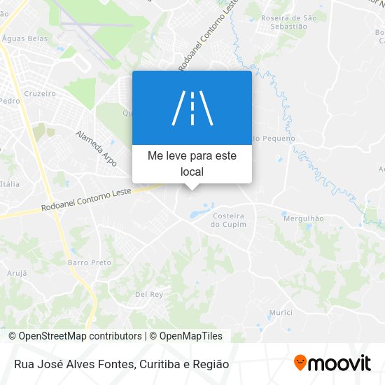 Rua José Alves Fontes mapa