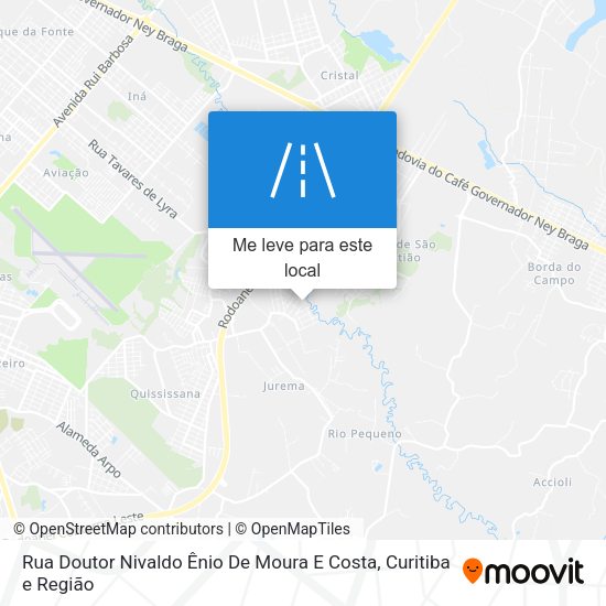 Rua Doutor Nivaldo Ênio De Moura E Costa mapa