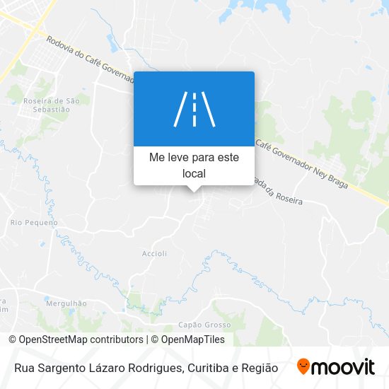 Rua Sargento Lázaro Rodrigues mapa