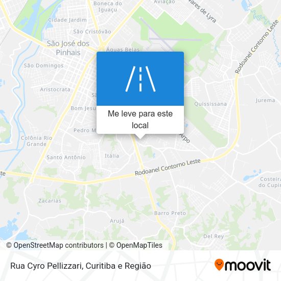 Rua Cyro Pellizzari mapa