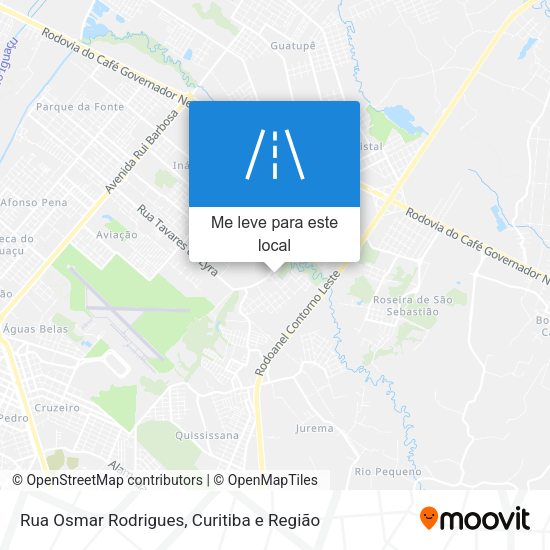 Rua Osmar Rodrigues mapa