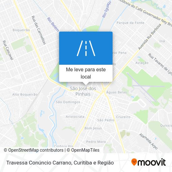 Travessa Conúncio Carrano mapa