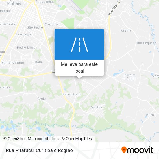 Rua Pirarucu mapa