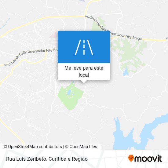 Rua Luis Zeribeto mapa