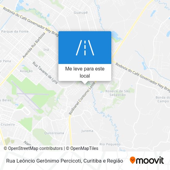 Rua Leôncio Gerônimo Percicoti mapa
