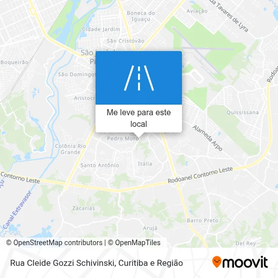 Rua Cleide Gozzi Schivinski mapa