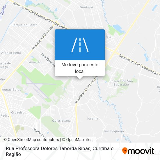 Rua Professora Dolores Taborda Ribas mapa