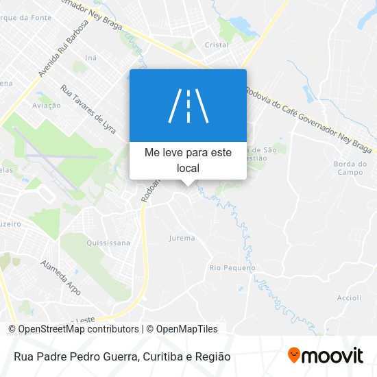 Rua Padre Pedro Guerra mapa