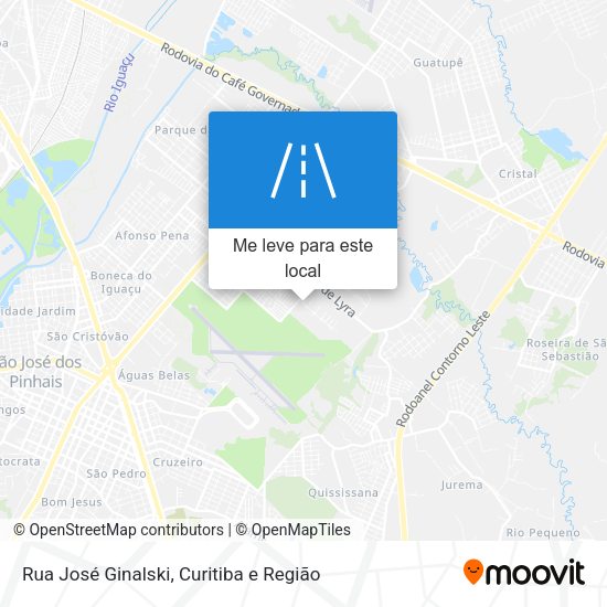 Rua José Ginalski mapa