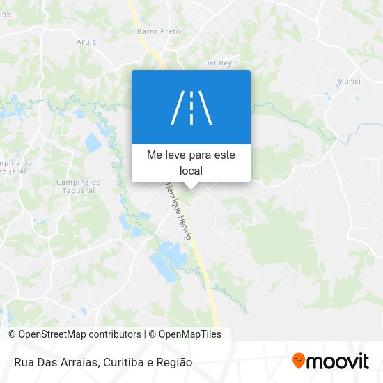 Rua Das Arraias mapa