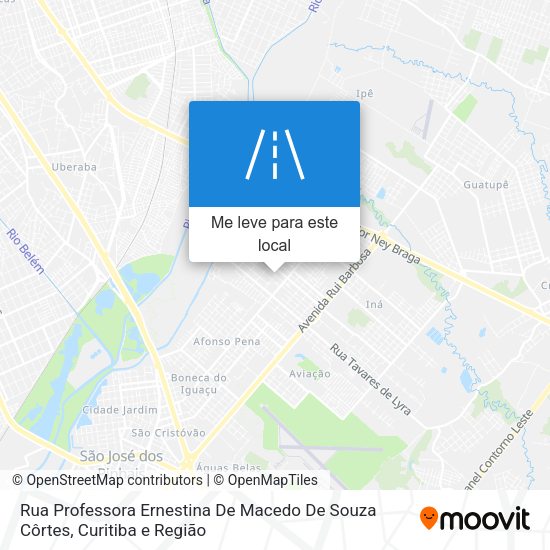 Rua Professora Ernestina De Macedo De Souza Côrtes mapa