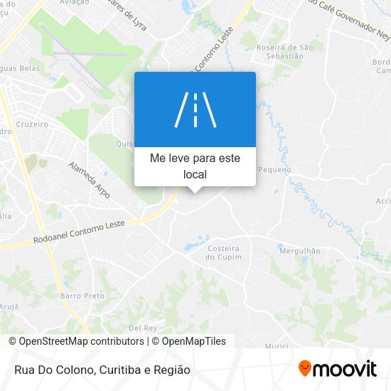 Rua Do Colono mapa