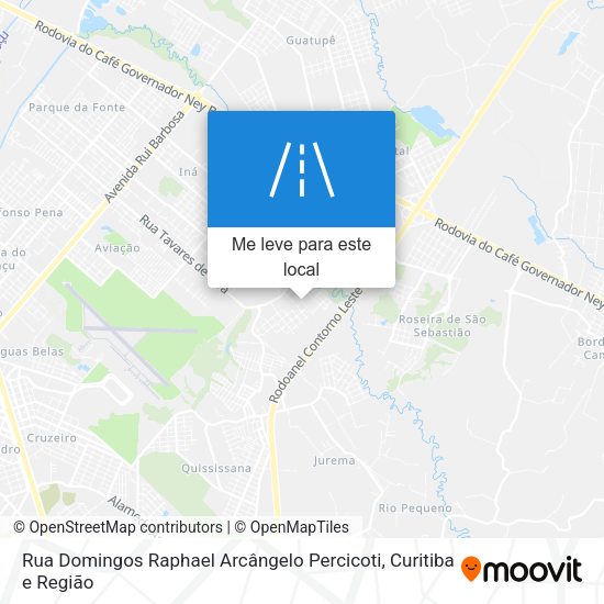 Rua Domingos Raphael Arcângelo Percicoti mapa