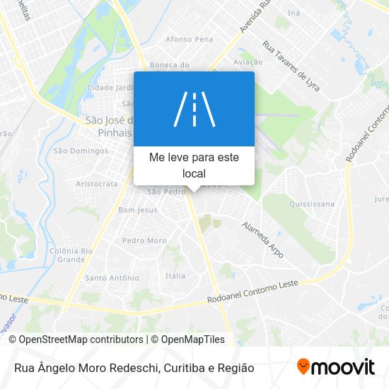 Rua Ângelo Moro Redeschi mapa