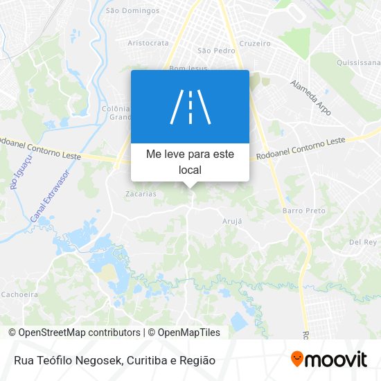 Rua Teófilo Negosek mapa