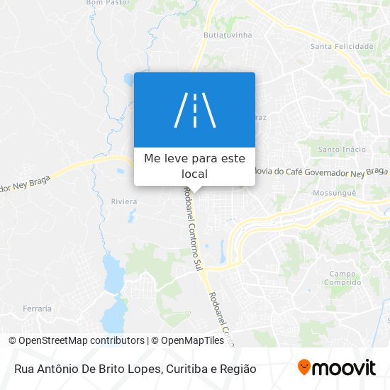 Rua Antônio De Brito Lopes mapa