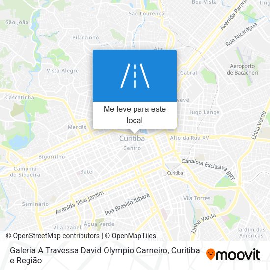 Galeria A Travessa David Olympio Carneiro mapa