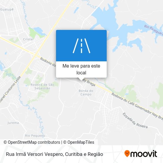 Rua Irmã Versori Vespero mapa
