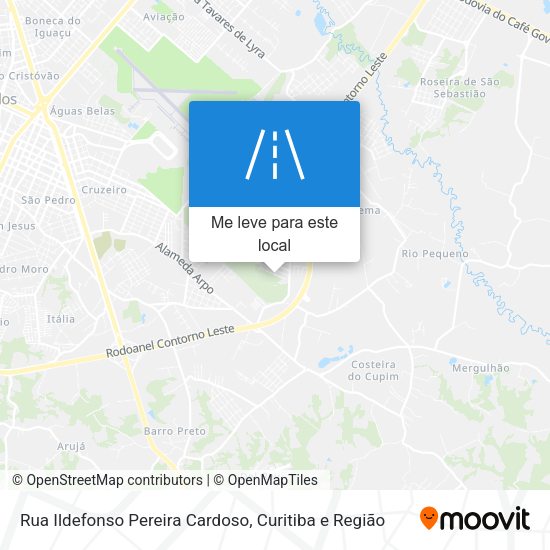 Rua Ildefonso Pereira Cardoso mapa