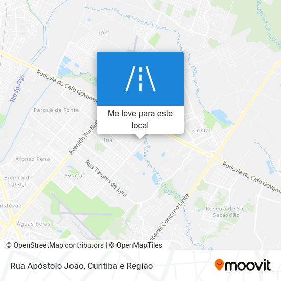 Rua Apóstolo João mapa