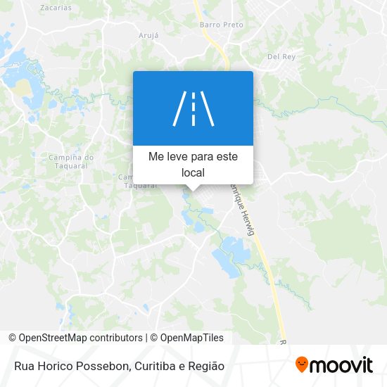 Rua Horico Possebon mapa