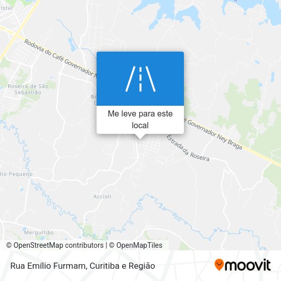Rua Emílio Furmam mapa