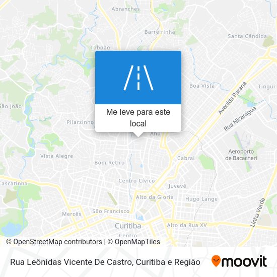 Rua Leônidas Vicente De Castro mapa