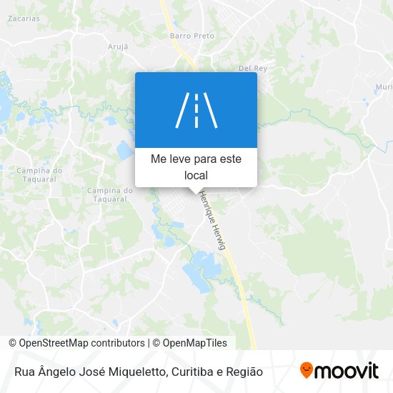 Rua Ângelo José Miqueletto mapa