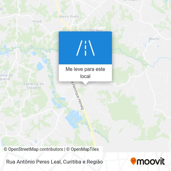 Rua Antônio Peres Leal mapa