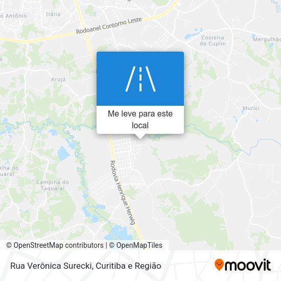 Rua Verônica Surecki mapa