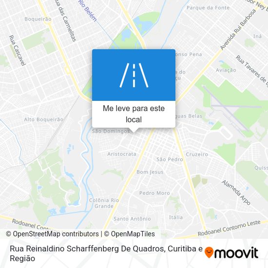 Rua Reinaldino Scharffenberg De Quadros mapa