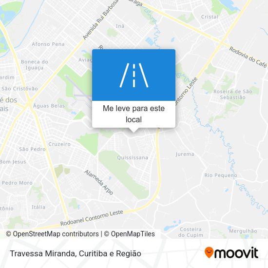 Travessa Miranda mapa