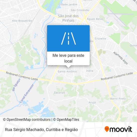 Rua Sérgio Machado mapa